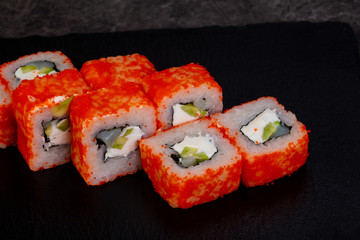 Japanese roll with prawn