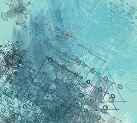 Abstract painting on canvas. Hand made art. Colorful texture. Modern artwork. Strokes of fat paint. Brushstrokes. Contemporary art. Artistic background image.