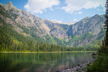 A wonderful view of the mountains at Glacier National Park
