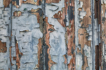 Close up of a wooden surface worn by the weather.