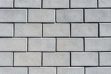 Grunge texture white brick wall