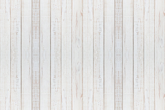 Fototapeta white natural wood wall texture and background,Empty surface white wooden for design,Top view white table and copy space