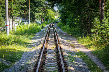 Fototapeta premium Old train rails