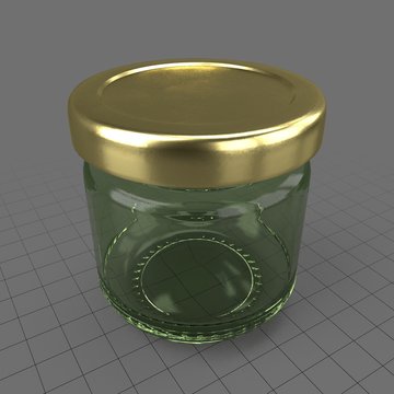 Miniature jam jar