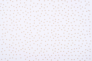 Abstract pattern with golden stars on white background