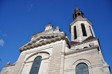 Fototapeta na wymiar Notre-Dame de Quebec Cathedral, Old Quebec City, Quebec, Canada