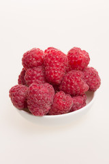 Fresh delicious juicy raspberries