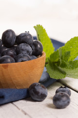 Fresh ripe blueberries