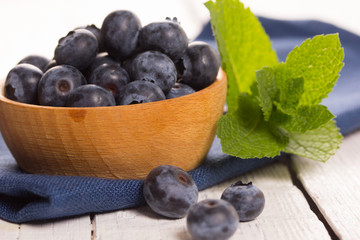 Fresh ripe blueberries