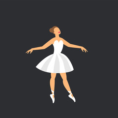 Ballet dancer. Dancing ballerina on a dark background. © ✦ Bizarre Factory ✦