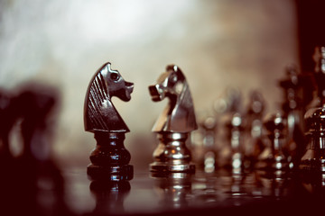 chess game leader ship on bussiness
