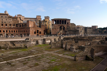 Fototapeta premium Rome (Italy). View of Trajan's Market in Rome