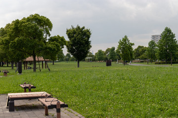 Landscape of Toneri Park in Tokyo / Toneri park is a public park in Tokyo
