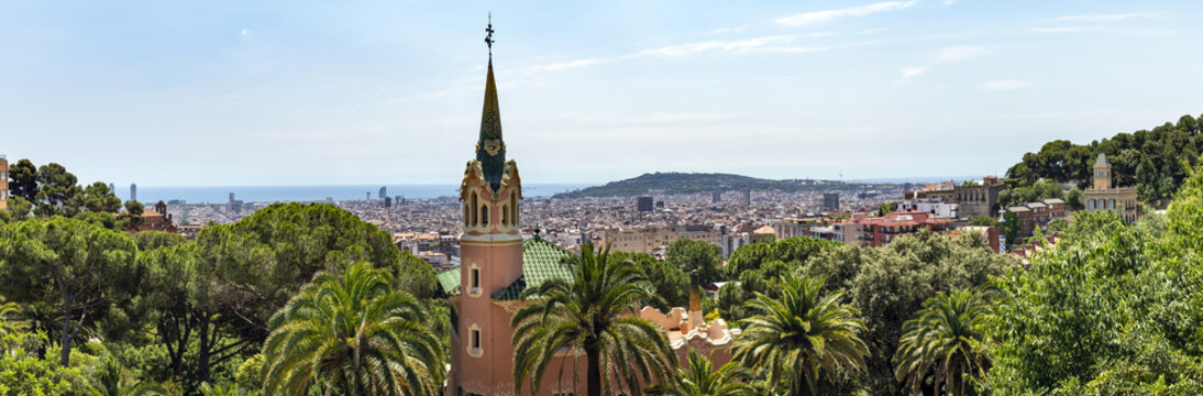 Gaudi house in Park Guell