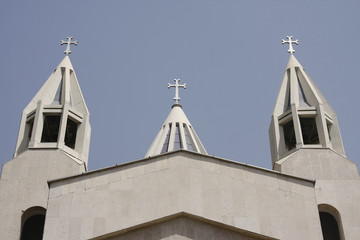 Towers of the Armenian Cathedral in Tehran