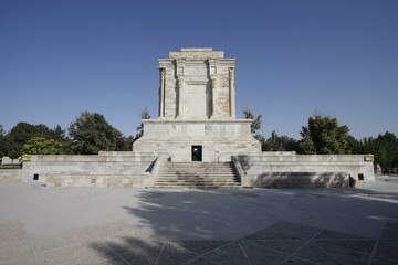 Fototapeta na wymiar Marble Tomb of Ferdowsi in Iran
