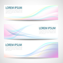 Abstract rainbow color wave design element with multi color lighting effect. multi color line and wave.