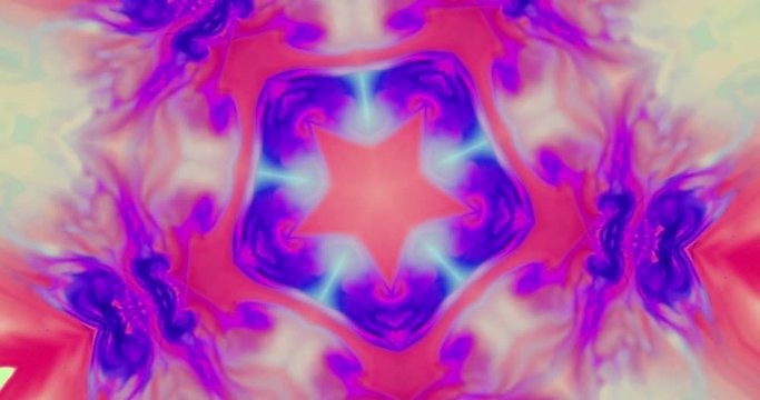 Vivid kaleidoscope pattern on abstract background