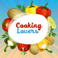 cooking lovers potato paprika tomato