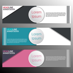 Banner design. Infographic conception. Vector