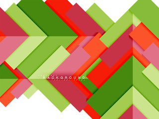 Multicolored abstract geometric shapes, geometry background for web banner