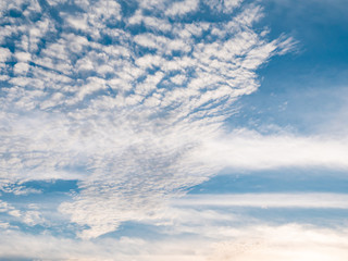 Blue sky background with clouds, background sky