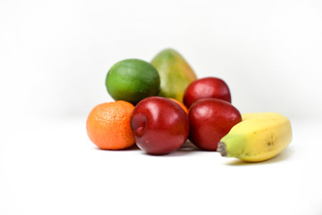 fruits isolated on a white background