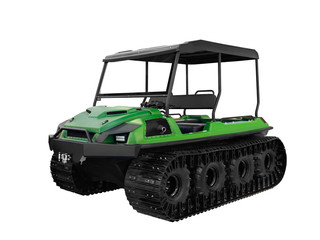 all-terrain vehicle for hunters and fishermen and for checking the main gas pipelines of oil pipelines and high-voltage electric lines in hard-to-reach places