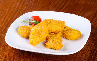 Chicken nuggets heap