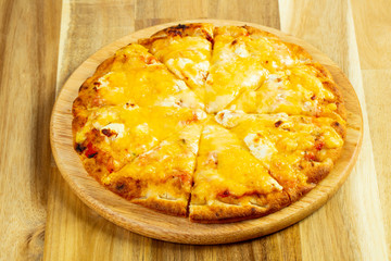 Four cheeses pizza