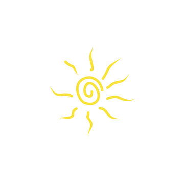 sun icon vector illustration