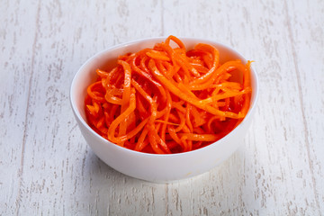 Appetizing korean carrot