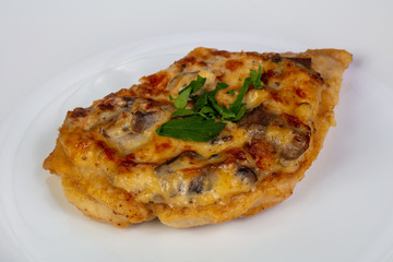Roasted pork with mushroom