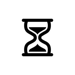 Hour glass vector icon on separated background. Variant No. 2
