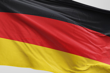 Isolated Germany Flag waving, 3D Realistic Germany Flag Rendered