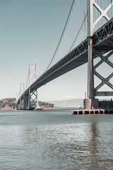 Fototapeta na wymiar Oakland Bay Bridge San Francisco, California, USA.