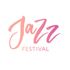 Jazz festival text lettering calligraphy black color sticker
