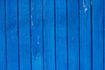 Retro style blue color wooden planks Background 