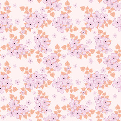 Fashionable pattern in small flowers. Floral seamless background for textiles, fabrics, covers, wallpapers, print, gift wrapping and scrapbooking. Raster copy