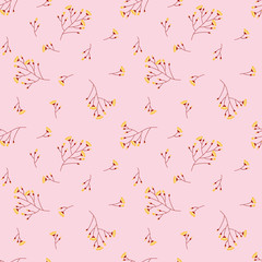 Fashionable pattern in small flowers. Floral seamless background for textiles, fabrics, covers, wallpapers, print, gift wrapping and scrapbooking. Raster copy.