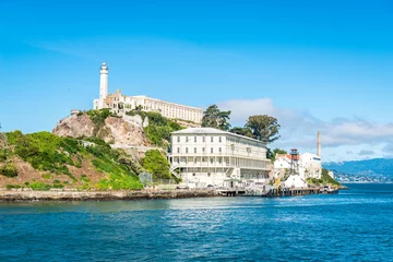 Poster Alcatraz-eiland in San Francisco, Californië, VS. © XtravaganT