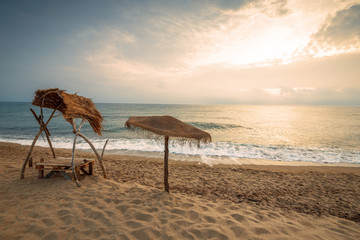 Beautiful sunrise over the sea.