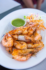 Grilled Shrimp With Spicy Sauce