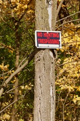 No Hunting or Trespassing