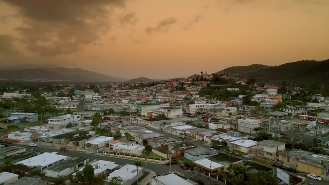 Sunset Aerial in Caguas, Puerto Rico
