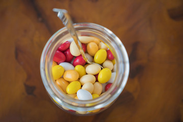 Sweet colored candies