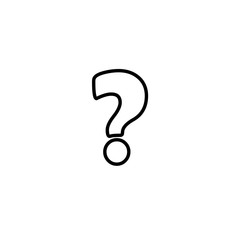 Question mark sign icon, vector illustration. Flat design style
