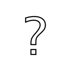 Question mark sign icon, vector illustration. Flat design style