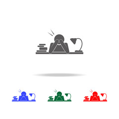 work stress icon. Elements of psychological disorder in multi colored icons. Premium quality graphic design icon. Simple icon for websites, web design, mobile app