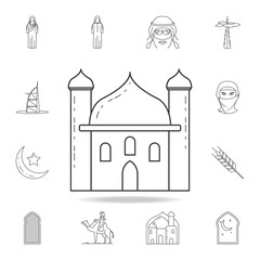 mosque icon. Detailed set of Arab culture icons. Premium graphic design. One of the collection icons for websites, web design, mobile app